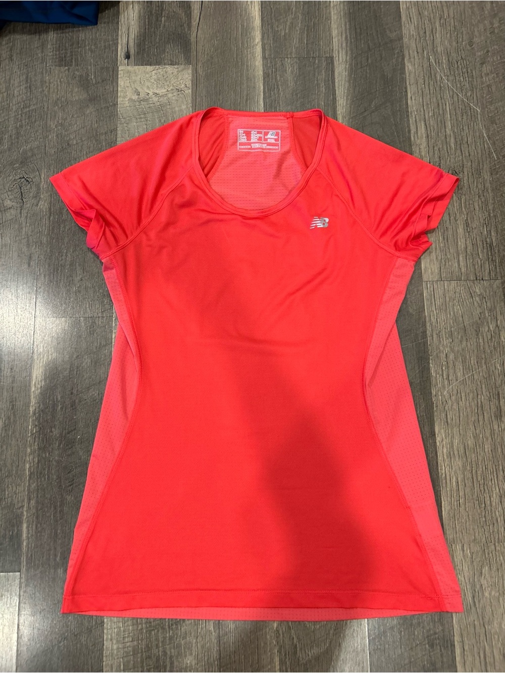 New Balance Women’s Coral Red Short-Sleeve Athletic Tee